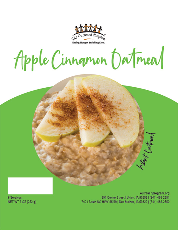 Apple Cinnamon Oatmeal Meal Packet